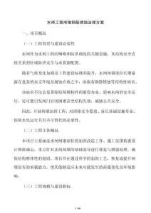 水闸工程闸墩钢筋锈蚀治理方案