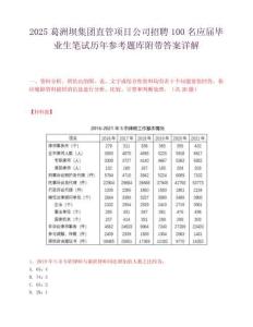 2025葛洲壩集團直管項目公司招聘100名應(yīng)屆畢業(yè)生筆試歷年參考題庫附帶答案詳解