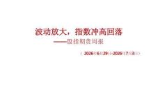 股指期貨周報：波動放大，指數沖高回落