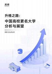 升格之路：中國高校更名大學分析與展望（2026.6）