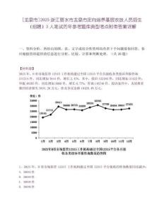 [龍泉市]2025浙江麗水市龍泉市定向培養基層農技人員招生（招聘）3人筆試歷年參考題庫典型考點附帶答案詳解
