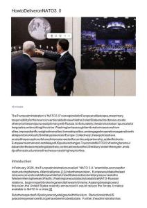 如何在北約 3.0 上交付 How to Deliver on NATO 3.0 - Orbis