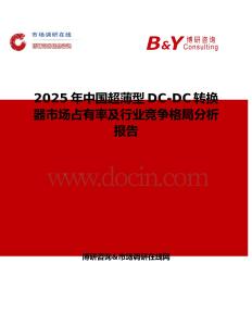 2025年中國超薄型DC-DC轉(zhuǎn)換器市場占有率及行業(yè)競爭格局分析報告