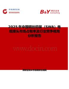 2025年中國鋼絲鎧裝（SWA）電纜接頭市場占有率及行業競爭格局分析報告