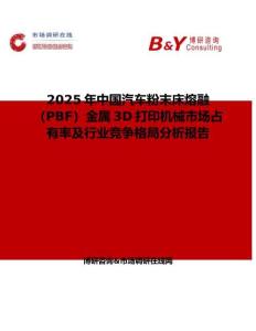 2025年中國汽車粉末床熔融（PBF）金屬3D打印機械市場占有率及行業競爭格局分析報告