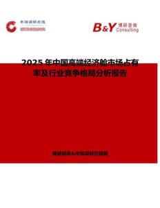 2025年中国高端经济舱市场占有率及行业竞争格局分析报告