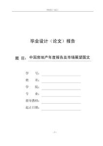 中国房地产年度报告及市场展望图文