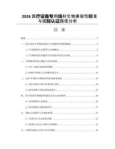 2026醫療設備專用線材生物兼容性標準與國際認證路徑分析
