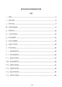 林木采伐作业风险防控方案
