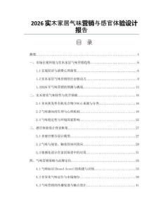 2026实木家居气味营销与感官体验设计报告