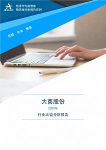600694大商股份2025年行业比较分析报告