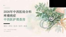 2026年中西医结合科疼痛病症中西医护理查房