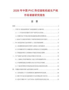 2026年中国PVC热切造粒机组生产线市场调查研究报告