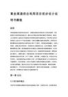 黄金尾渣综合利用项目初步设计说明书模板