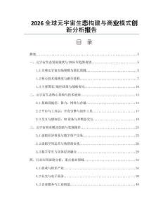 2026全球元宇宙生态构建与商业模式创新分析报告