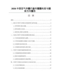2026中国空气炸锅行业市场饱和度与创新方向报告