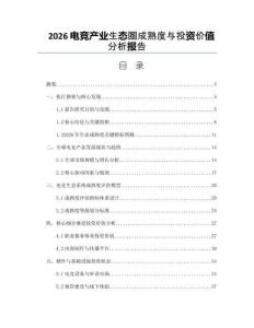 2026电竞产业生态圈成熟度与投资价值分析报告