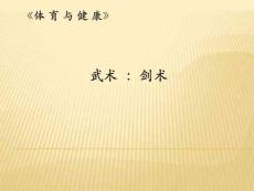 高中体育-武术：剑术教学课件设计