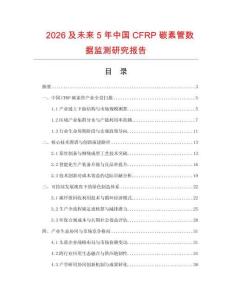 2026及未来5年中国CFRP碳素管数据监测研究报告