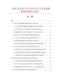 2026及未来5年中国FPGA开发实验板数据监测研究报告