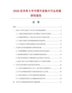 2026及未来5年中国牛皮垫片行业发展研究报告