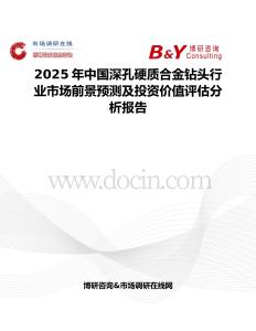 2025年中国深孔硬质合金钻头行业市场前景预测及投资价值评估分析报告