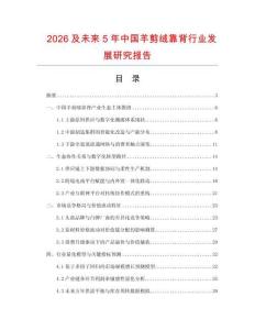 2026及未来5年中国羊剪绒靠背行业发展研究报告