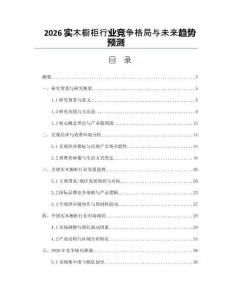 2026实木橱柜行业竞争格局与未来趋势预测