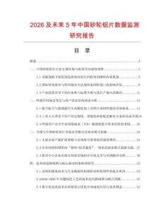 2026及未来5年中国砂轮铝片数据监测研究报告.docx
