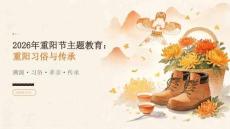 2026年10月重阳节主题教育 重阳习俗与传承