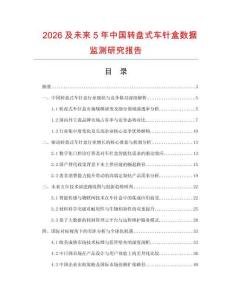 2026及未来5年中国转盘式车针盒数据监测研究报告.docx