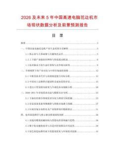 2026及未来5年中国高速电脑花边机市场现状数据分析及前景预测报告.docx