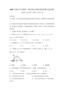 2025年康定市中考数学一模试卷及完整答案详解【夺冠系列】
