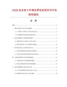 2026及未来5年棉毛罗纹机项目可行性研究报告.docx