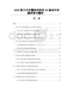 2026第三代半导体材料在5G基站中的应用潜力报告