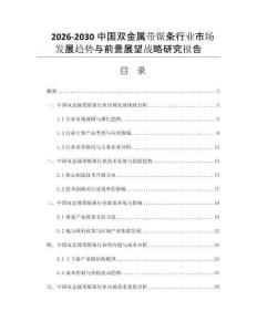 2026-2030中国双金属带锯条行业市场发展趋势与前景展望战略研究报告