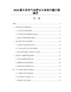 2026实木家居气味疗法与健康价值主张设计