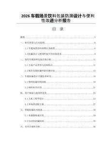 2026车载场景饮料包装防漏设计与便利性改进分析报告