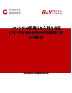 2025年中国厢式车车载充电器CPU行业市场全景分析及前景机遇研判报告