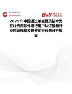 2025年中国通过单点登录技术为在线应用软件进行用户认证服务行业市场规模及投资前景预测分析报告