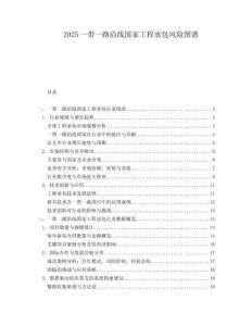 2025一带一路沿线国家工程承包风险图谱.docx