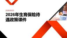 2026年生育保险待遇政策课件