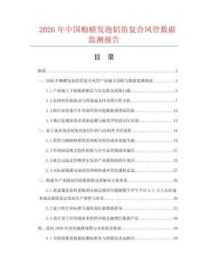 2026年中国酚醛发泡铝箔复合风管数据监测报告.docx