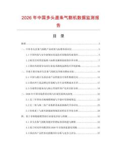 2026年中国多头直条气割机数据监测报告.docx