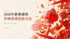 2026 年新春感悟年味传承民俗文化课件