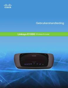 LINKSYS领势E1000 使用说明书