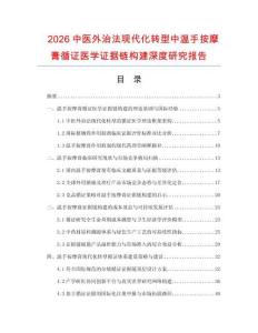 2026中医外治法现代化转型中温手按摩膏循证医学证据链构建深度研究报告.docx