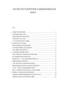 2025数字货币全球监管趋势与金融基础设施改造商机研究.docx