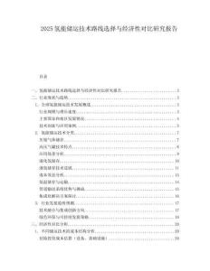 2025氢能储运技术路线选择与经济性对比研究报告.docx