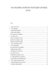 2025热水器核心零部件国产化替代进程与供应链安全评估.docx
